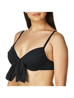 Women's Island Goddess Wrap Underwire Push Up Swimsuit Top