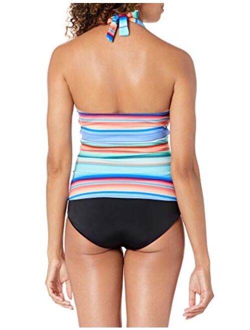 La Blanca V-Neck Halter Tankini Swimsuit Top