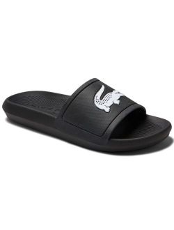 Women's Croco Water-Repellent Synthetic Slide Sandals from Finish Line