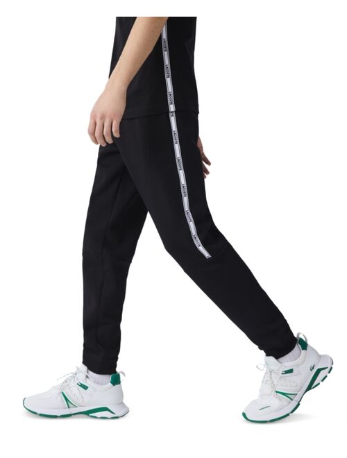 Lacoste Men's Tapered-Fit Branded Bands Fleece Jogging Pants