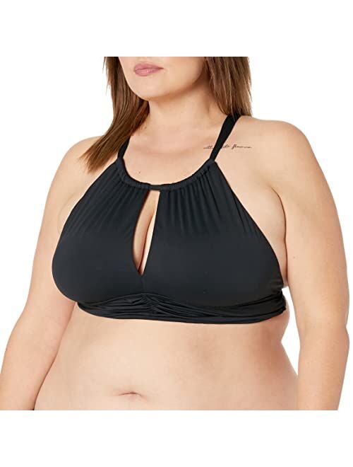 La Blanca High Neck Midkini Bikini Swimsuit Top