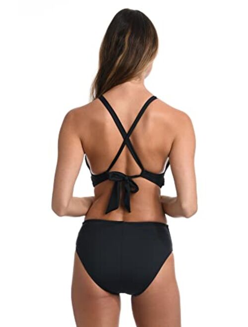 La Blanca High Neck Midkini Bikini Swimsuit Top