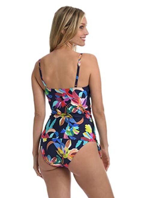 La Blanca Lingerie Strap Tankini Swimsuit Top