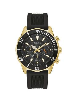 Men's Chronograph Black Strap Watch - 98A270