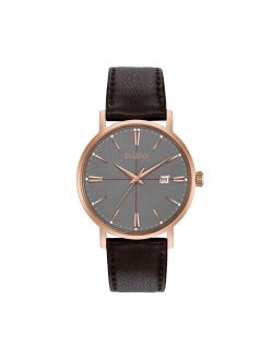 Men's Classic Leather Watch - 97B154