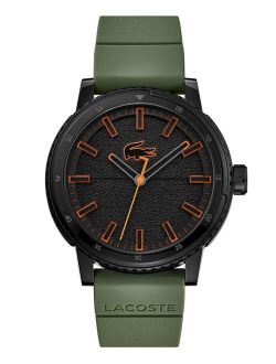 Men's TR90 Green Silicone Strap Watch 44mm