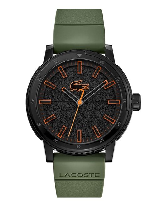 Lacoste Men's TR90 Green Silicone Strap Watch 44mm
