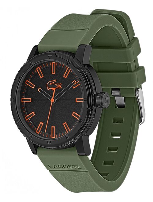 Lacoste Men's TR90 Green Silicone Strap Watch 44mm