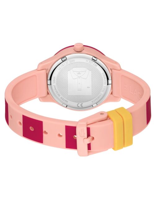 Lacoste Kids' 12.12 Pink & Red Silicone Strap Watch 32mm