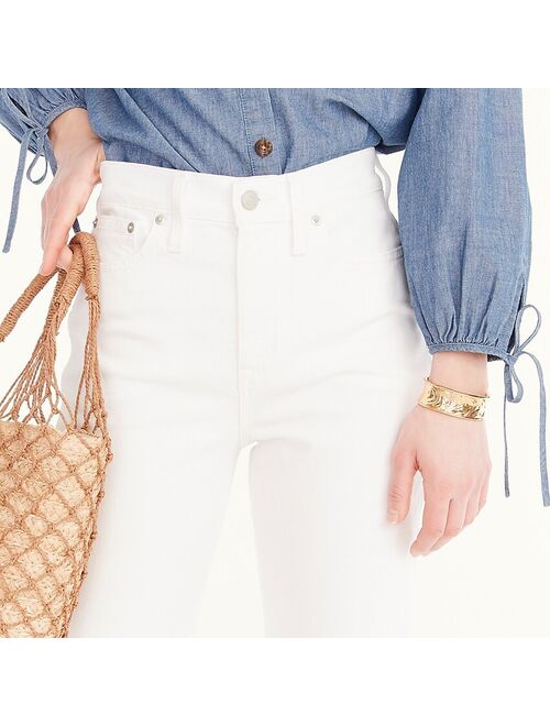 J.Crew High-rise '90s classic straight jean in white