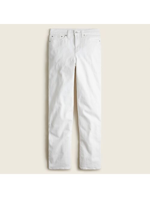 J.Crew High-rise '90s classic straight jean in white