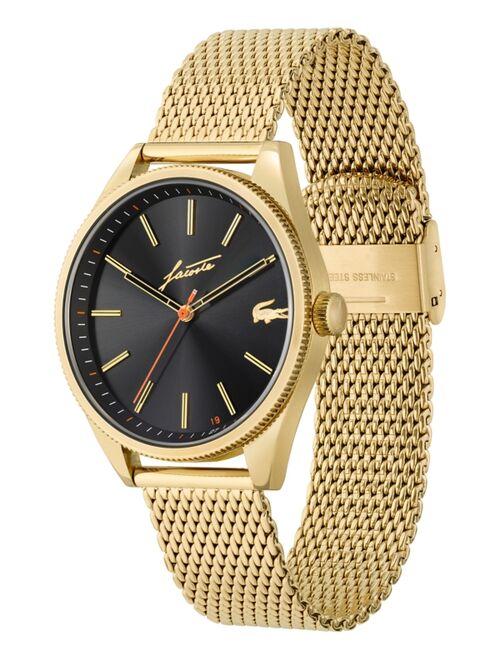 Lacoste Men's Heritage Gold-Tone Mesh Bracelet Watch 42mm