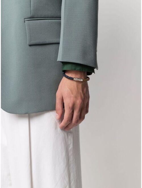 Salvatore Ferragamo Gancini lock woven bracelet