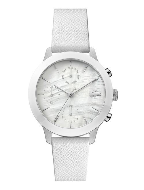 Lacoste Women's White Leather Strap Watch 36mm