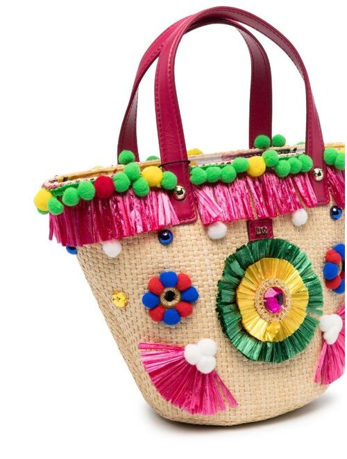 Dolce & Gabbana Kids embroidered bucket bag