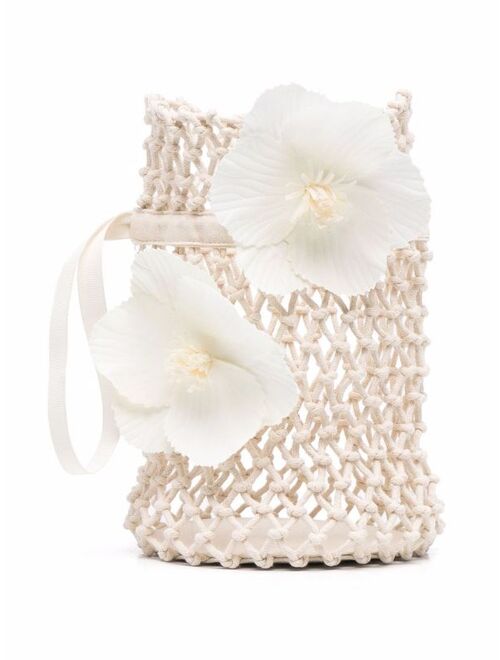 Bonpoint floral drawstring tote