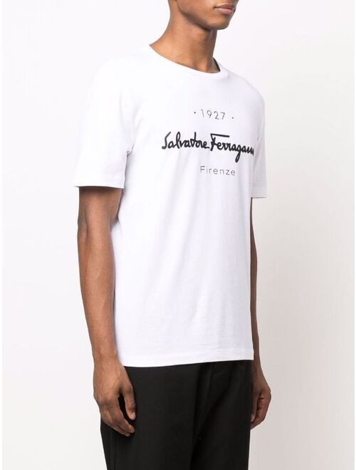 Salvatore Ferragamo logo-print cotton T-shirt