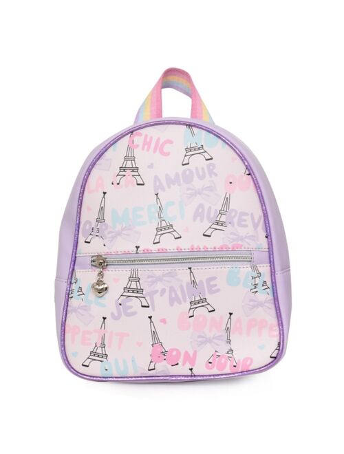 OMG! Accessories Big Girls Paris Bow Backpack and Pouch Set