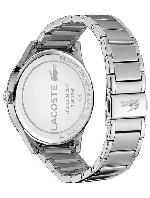 Lacoste Men's Continental Stainless Steel Bracelet Watch 43mm