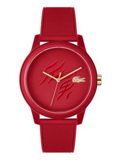 Men's 12.12 Chinese New Year Red Silicone Strap Watch 42mm