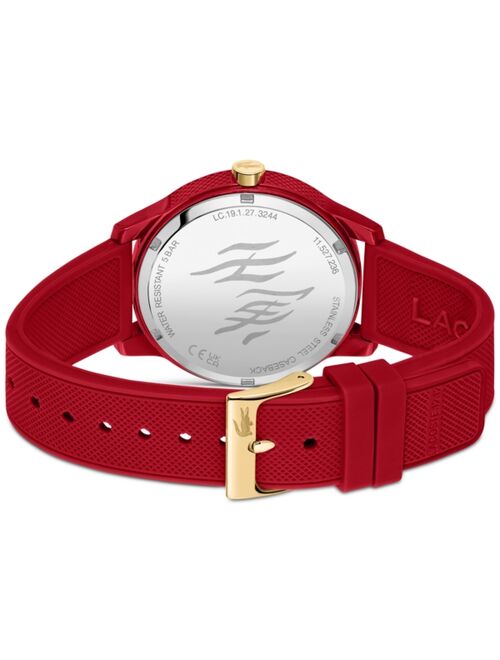 Lacoste Men's 12.12 Chinese New Year Red Silicone Strap Watch 42mm