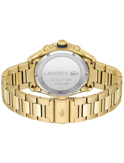 Lacoste Men's Chronograph Tiebreaker Gold-Tone Bracelet Watch 44mm