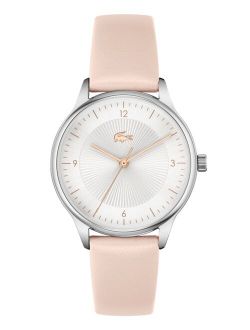 Women's Club Nude Leather Strap Watch 34mm
