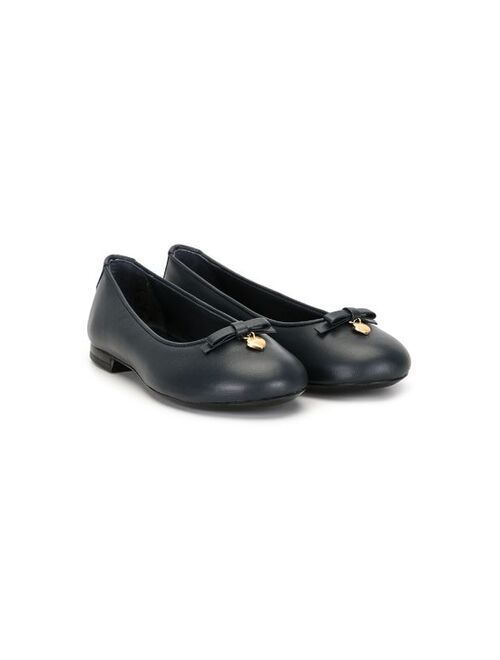 Dolce & Gabbana Kids bow-detail ballerina shoes