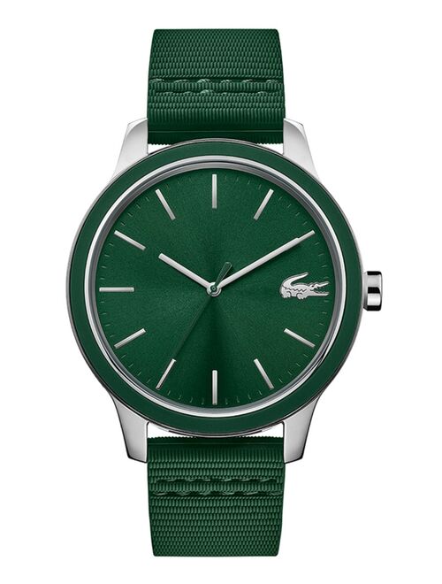 Men's Lacoste 12.12 Green Silicone Strap Watch 44mm