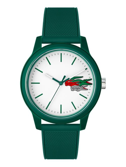 Unisex Lacoste 12.12 Green Silicone Strap Watch 42mm