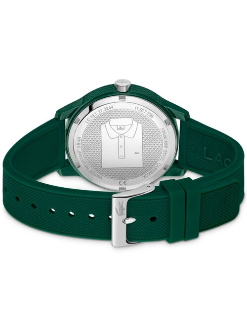 Unisex Lacoste 12.12 Green Silicone Strap Watch 42mm