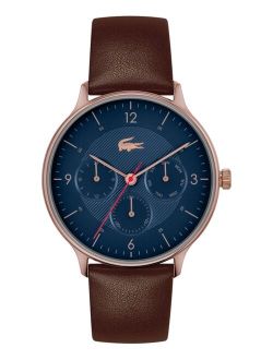 Club Brown Leather Strap Watch 42mm