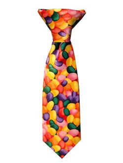 Baby Boys' Jellybean Candy Print Easter 8 inch Clip-On Neck Tie