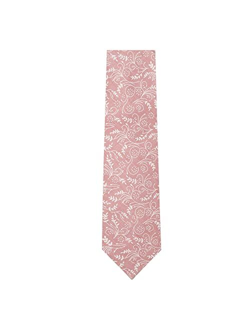 Jacob Alexander Boys' Prep Floral Cotton Neck Tie