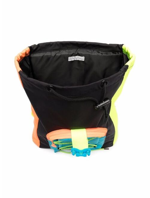 Stella McCartney Kids colour-block buckle backpack