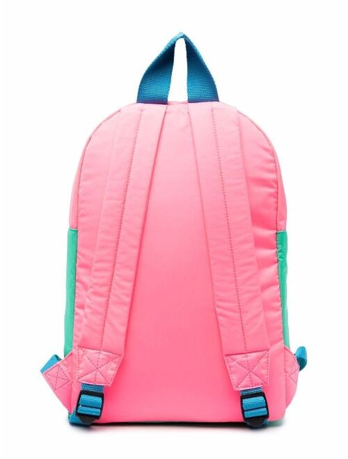 Stella McCartney Kids logo-motif panelled backpack