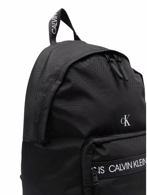 Calvin Klein Kids logo-tape backpack