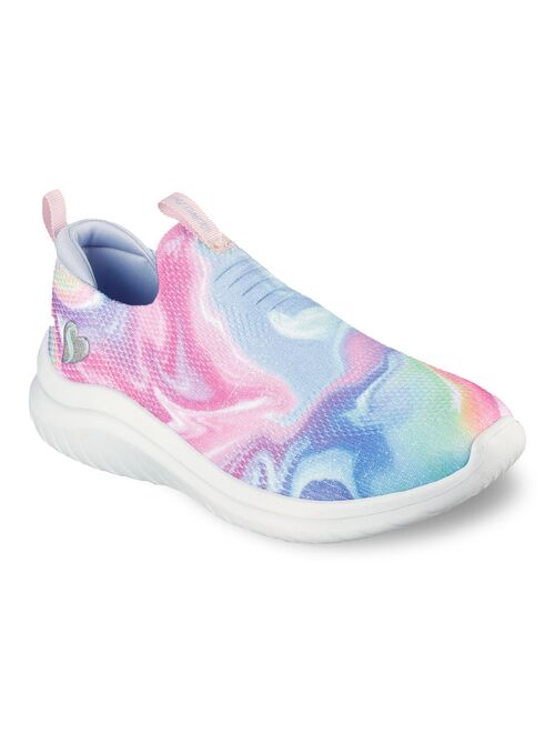 Skechers® Ultra Flex 2.0 Swirlology Girls' Slip-On Shoes