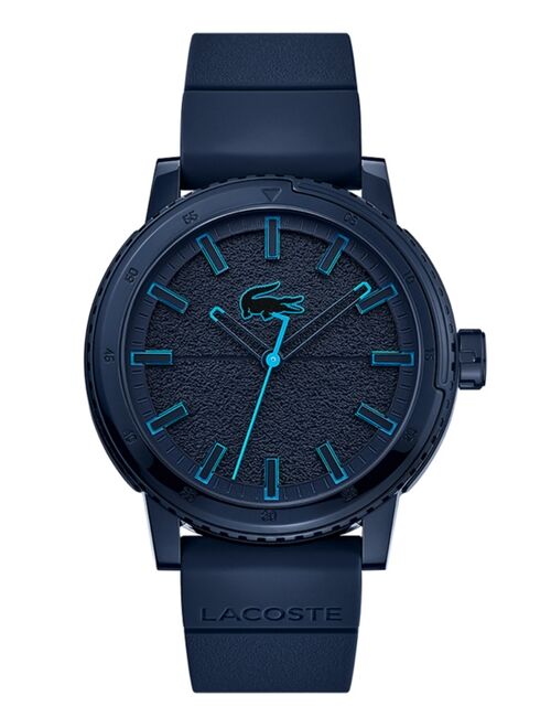 Lacoste Men's TR90 Navy Silicone Strap Watch 44mm
