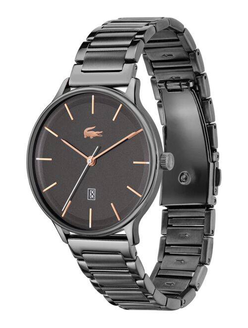 Men's Lacoste Club Gray-Tone Stainless Steel Bracelet Watch 42mm