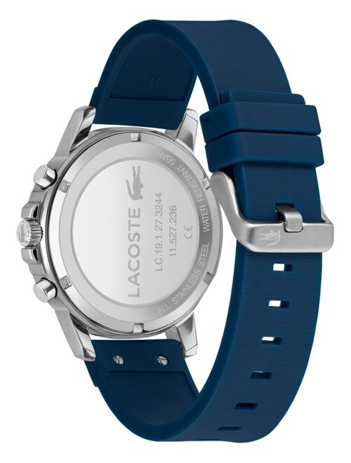 Lacoste Men's Topspin Blue Silicone Strap Watch 43mm
