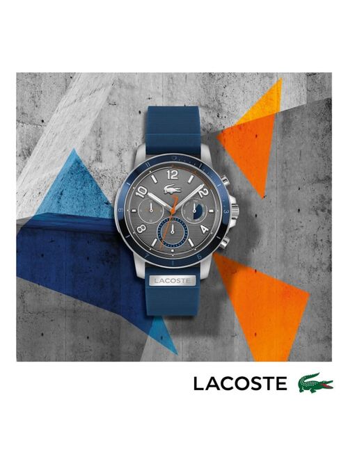 Lacoste Men's Topspin Blue Silicone Strap Watch 43mm