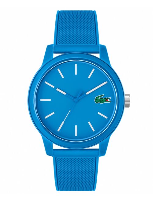Lacoste Unisex 12.12 Blue Silicone Strap Watch 42mm