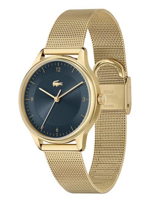 Women's Lacoste Club Gold-Tone Mesh Bracelet Watch 34mm