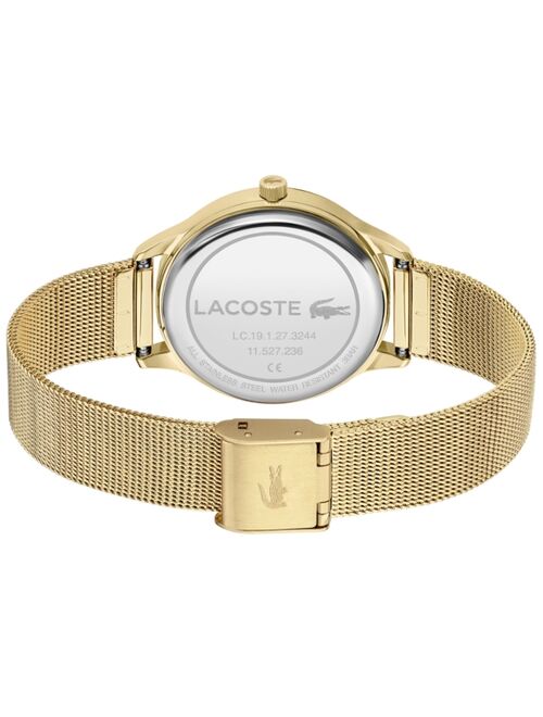 Women's Lacoste Club Gold-Tone Mesh Bracelet Watch 34mm