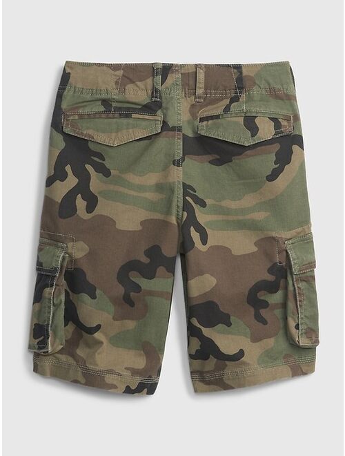 GAP Kids Cotton Camouflage Cargo Shorts