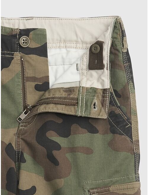 GAP Kids Cotton Camouflage Cargo Shorts