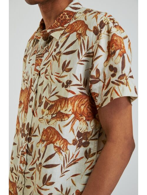 Urban outfitters Corridor Jungle Cat Linen Shirt