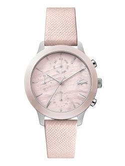Women's Pink Leather Strap Watch 36mm