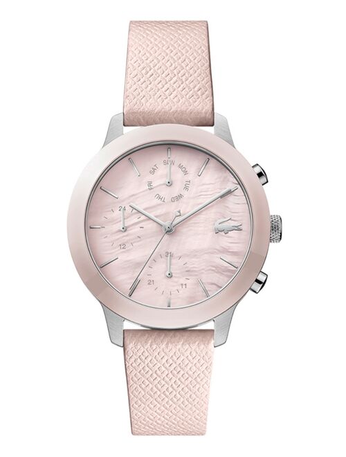 Lacoste Women's Pink Leather Strap Watch 36mm